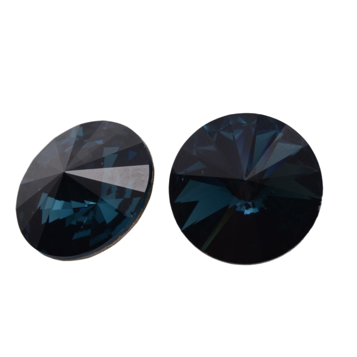 Swarovski Crystal 1122 14mm Rivoli Round Stone - Montana Blue by Continental Bead Suppliers