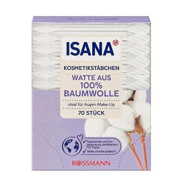 Isana Cosmetic Cleaning Sticks - 70 Count - Eco-Friendly Makeup Hygiene Tools by Beauty Care Bag