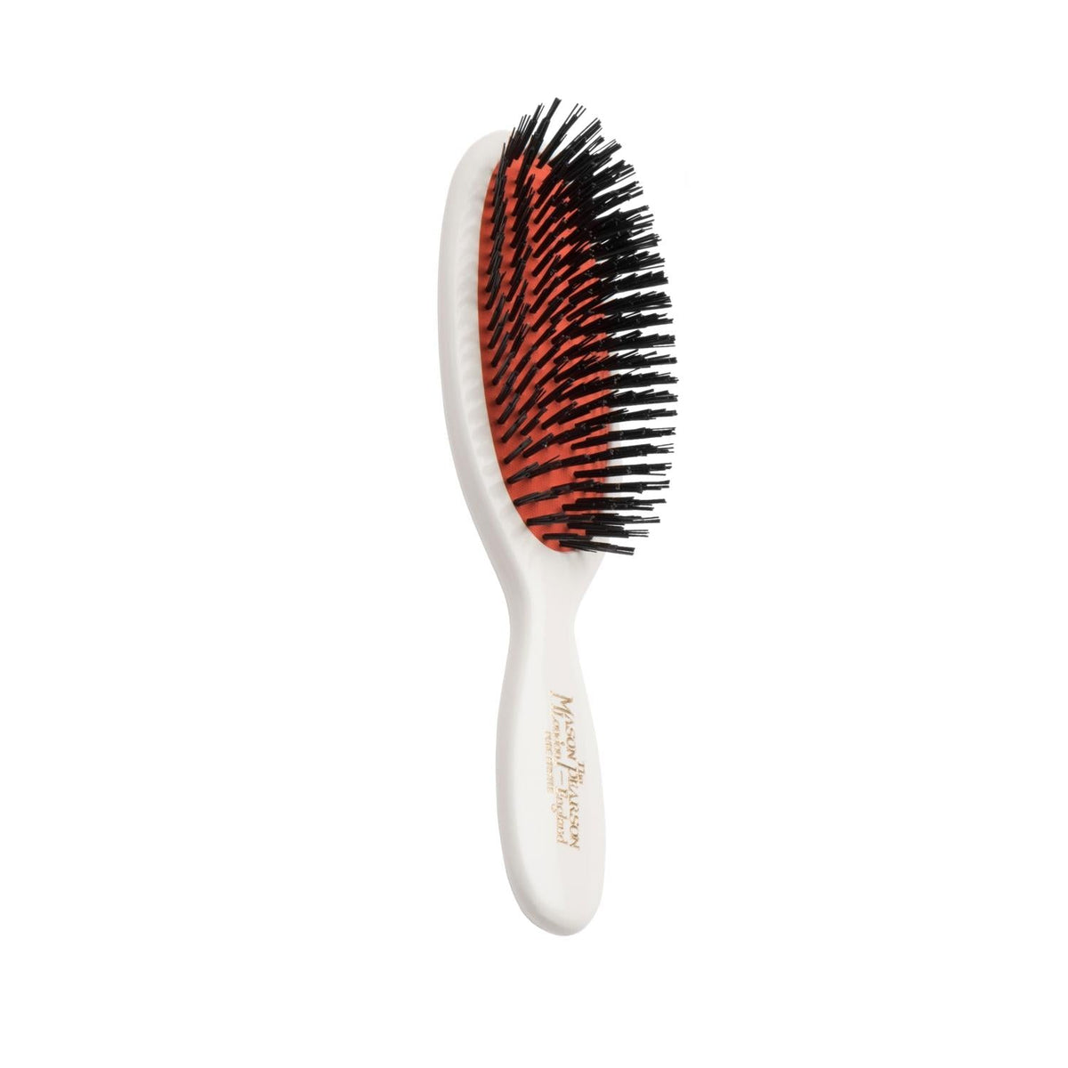 Mason Pearson Pocket Boar Bristle Hair Brush - B4 Ivory - Gentle Detangling, Travel-Friendly, Promotes Shine by Beauty Care Bag
