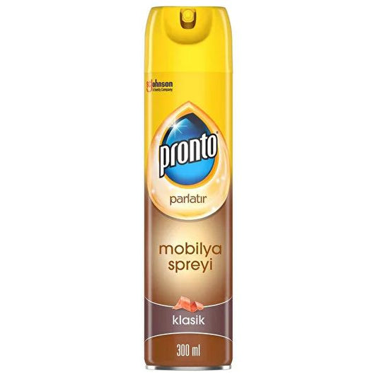 Pronto Wood Furniture Polish: Clean, Protect & Shine - Water Stain Defense, Deep Cleaning, Natural Wood Enhancer by Beauty Care Bag