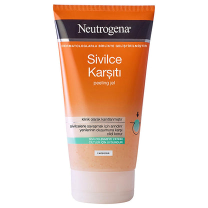Neutrogena Acne Treatment Facial Cleanser: Gentle Exfoliating Face Wash for Deep Pore Cleansing & Clearer Skin - 5.07 fl oz by Beauty Care Bag