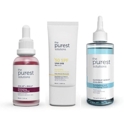 The Purest Solutions 3-piece skincare set with SPF50+