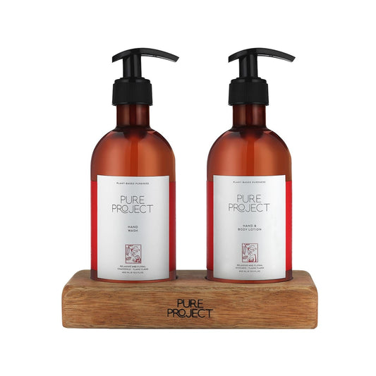 Pure Project Ylang Ylang Bath Set - Relaxing Aromatherapy Gift Set for Stress Relief & Calming Atmosphere by Beauty Care Bag