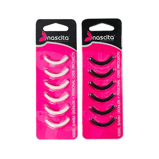Nascita Eyelash Curler Replacement Rubber - 6 Pack for Nascita Kirpik Kõvõrma Makinasõ, Gentle Eyelash Handling & Hygiene by Beauty Care Bag