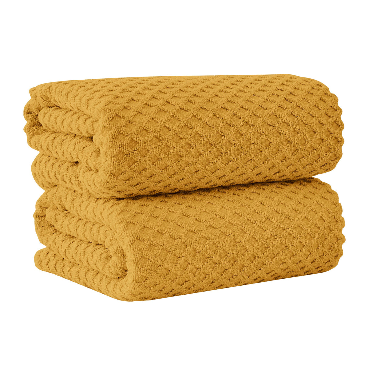 Cotton Diamond Waffle Weave Bath Towel Set - Grayson Collection by Great Bay Home