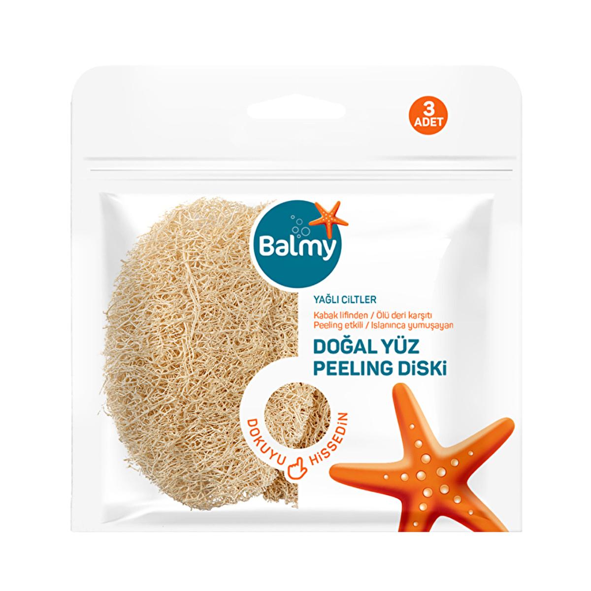 Balmy Natural Exfoliating Face Disk - Gentle Pumpkin Fiber Skincare for Acne & Oily Skin by Beauty Care Bag