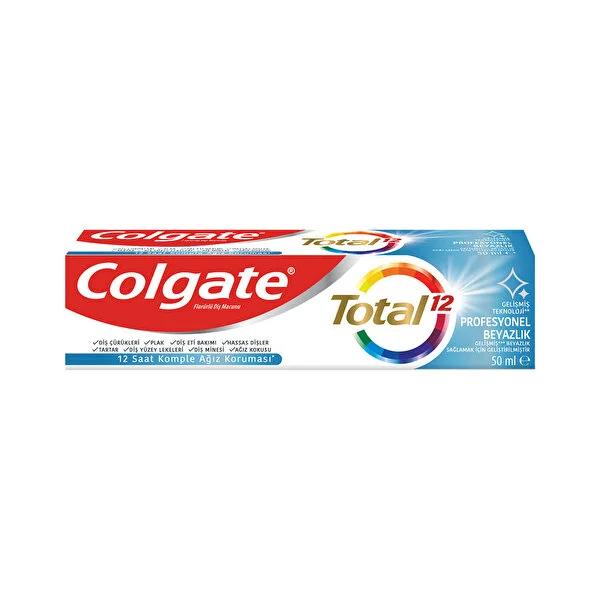 Colgate Total Pro Beyazlõk Whitening Toothpaste with Zinc and Arginine - 1.69 fl oz by Beauty Care Bag