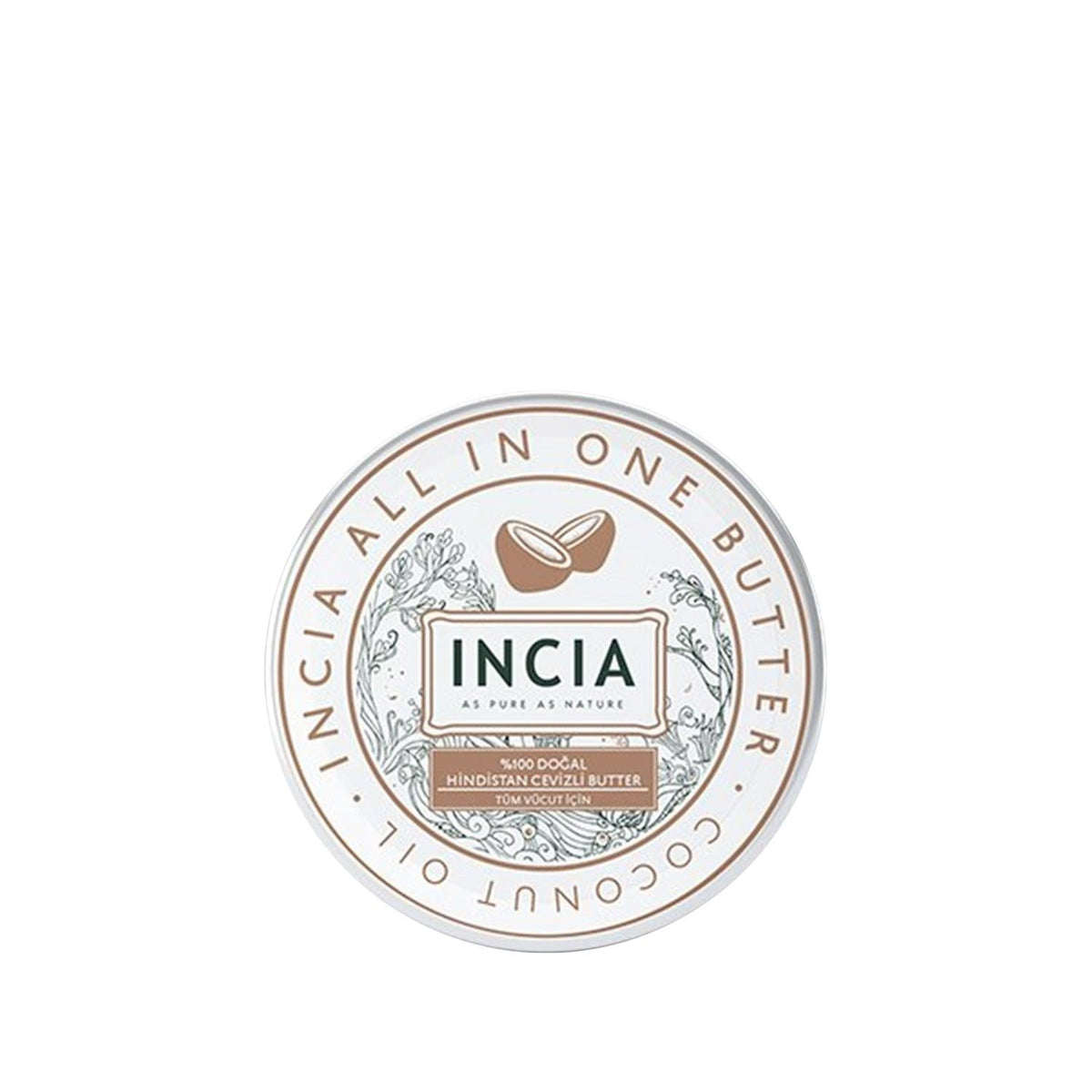 INCIA 100% Natural Coconut Butter for Skincare and Culinary Use - 1.69 fl oz, Organic Coconut Products by Beauty Care Bag