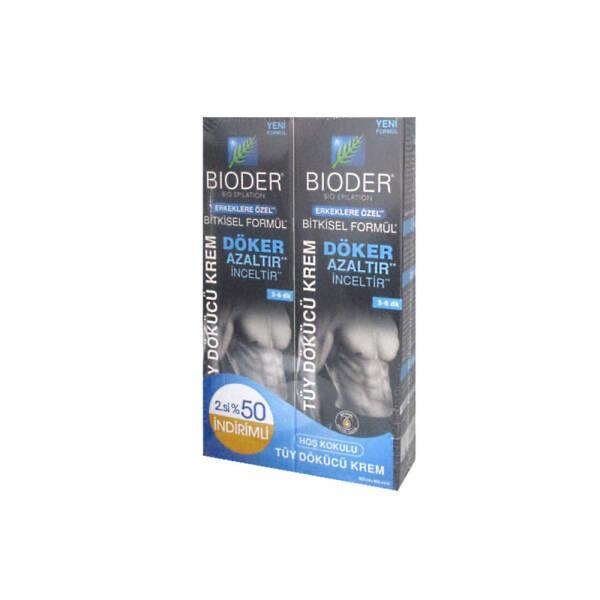 Bioder Men's Hair Removal Cream 100ml - Painless & Effective Body Hair Removal for Sensitive Skin by Beauty Care Bag