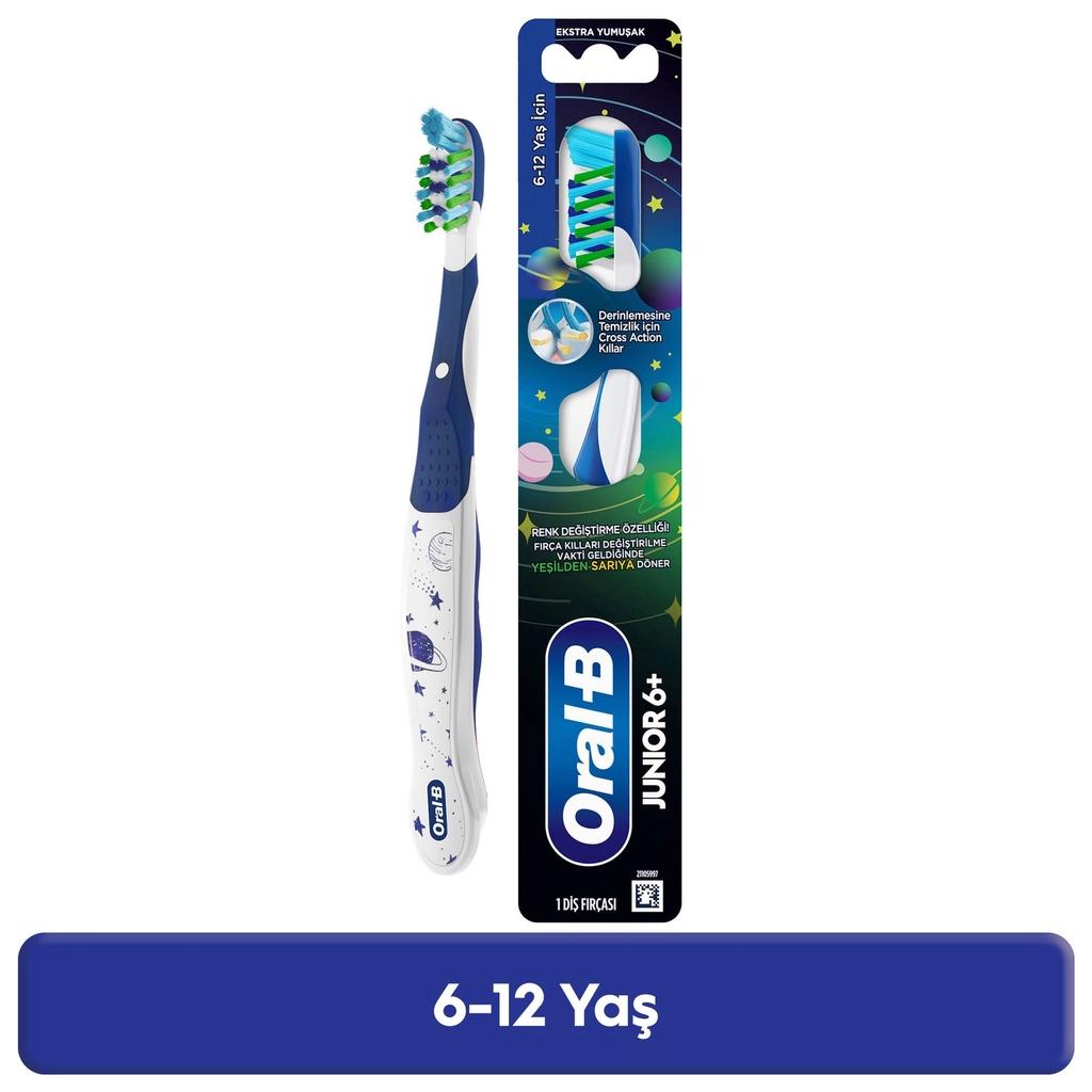 Oral-B Junior Extra Soft Toothbrush for Ages 6-12 by Beauty Care Bag