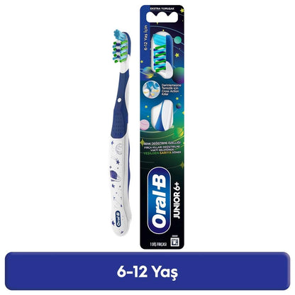 Oral-B Junior Extra Soft Toothbrush for Ages 6-12 by Beauty Care Bag