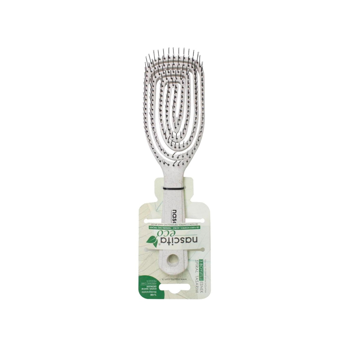 Nascita Eco-Friendly Flexible Hair Brush - Gentle Detangling, Sustainable Grooming Tool by Beauty Care Bag