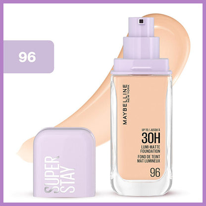 Maybelline Super Stay Lumi Matte Foundation: 30-Hour Lightweight, Natural Matte Coverage for Flawless Skin by Beauty Care Bag