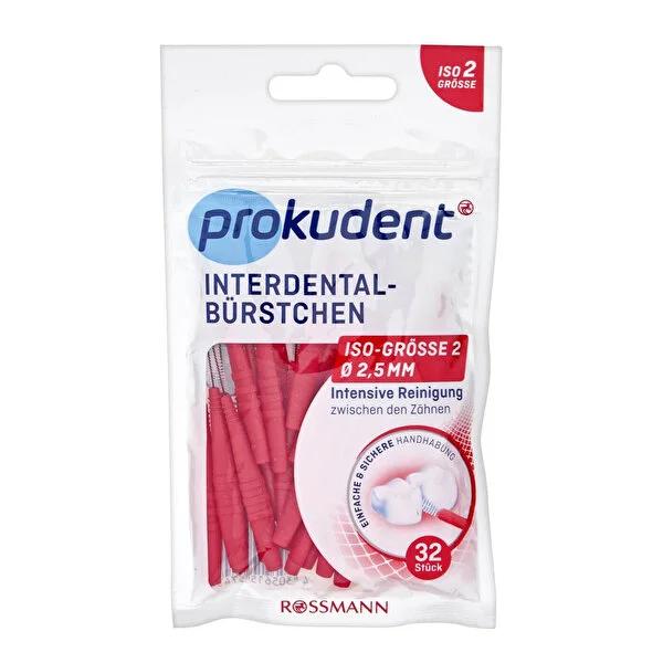 Prokudent Interdental Brushes: 32-Piece Set for Superior Gum Health & Teeth Cleaning - Dental Floss Alternative, Small Brush for Between Teeth Cleaning by Beauty Care Bag