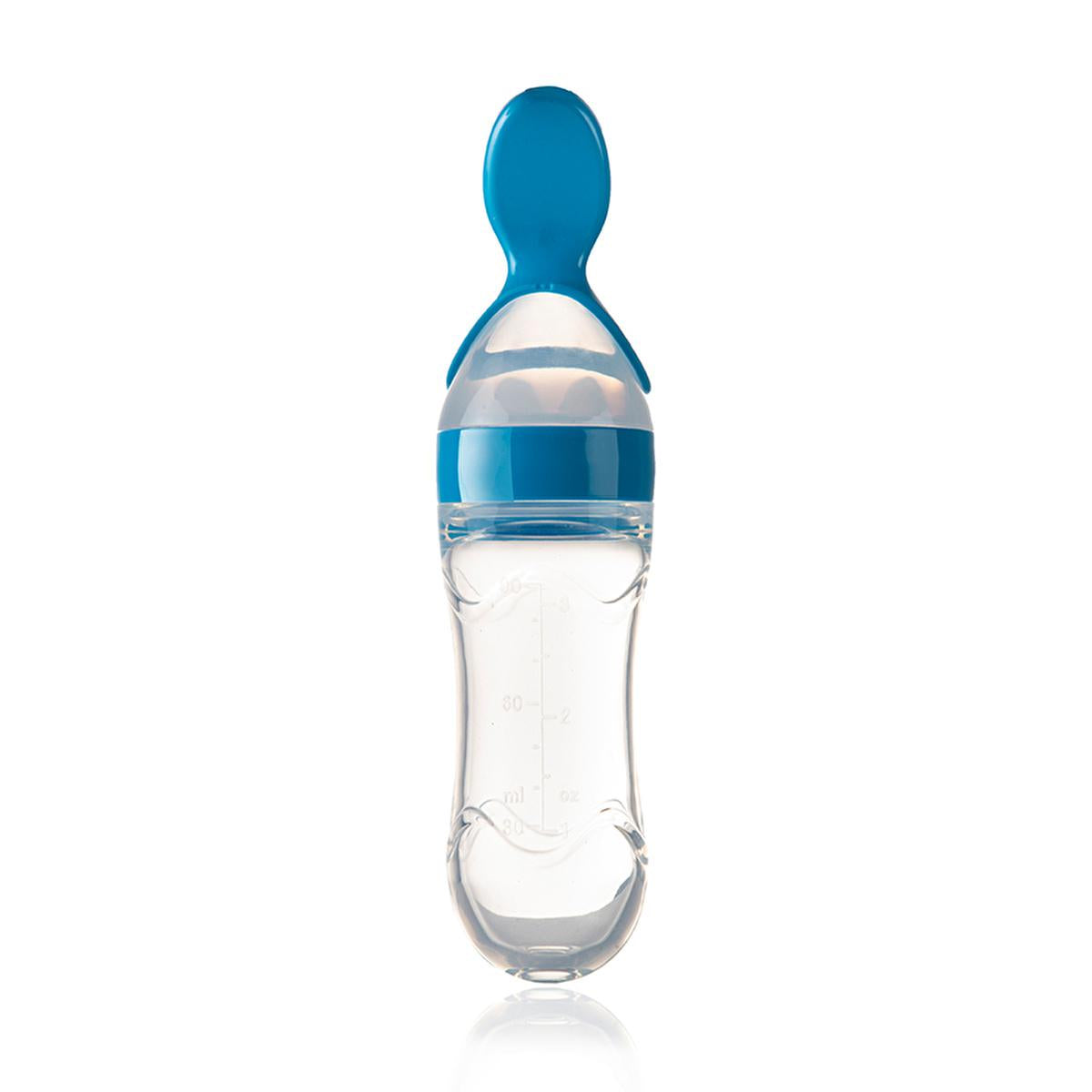 Babyjem Baby Squeeze Spoon - BPA-Free, One-Handed Feeding, Silicone Baby Feeding Utensils, Baby Feeding Accessories, Baby Feeding Spoon by Beauty Care Bag