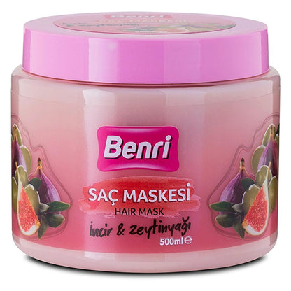 Benri Fig & Olive Oil Nourishing Hair Mask for Dry Hair 500 ml by Beauty Care Bag