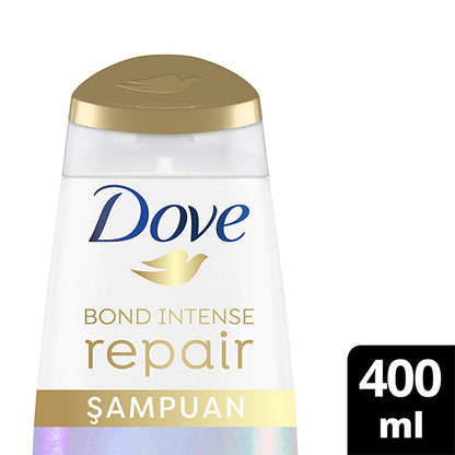 Dove Bond Intense Repair Shampoo - Advanced Hair Repair for Damaged & Chemically Treated Hair, Peptide Complex, 13.53 fl oz by Beauty Care Bag