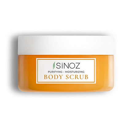 Sinoz Gold Aura Body Scrub - Exfoliating Sea Salt Scrub for Smooth, Moisturizing Skin - Natural Oils & Vitamin E by Beauty Care Bag