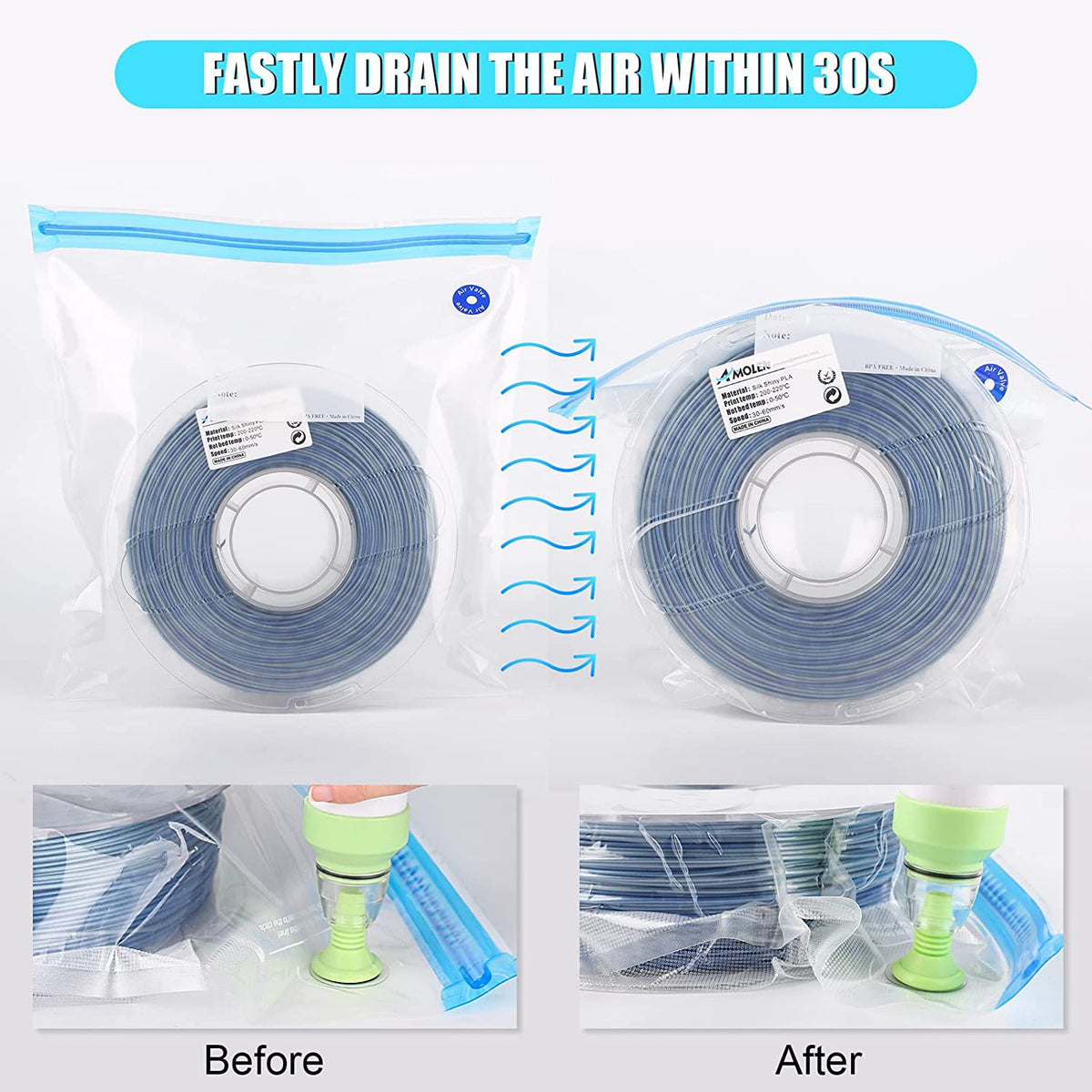 Vacuum Filament Storage KitStorage BagTorqelo.com