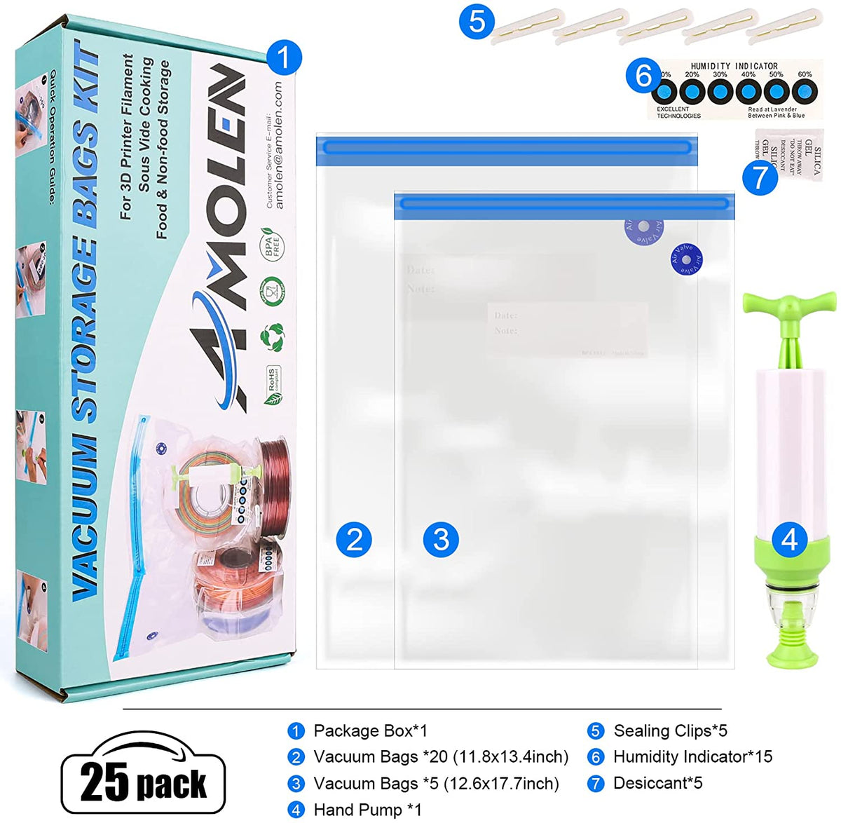 Vacuum Filament Storage KitStorage BagTorqelo.com