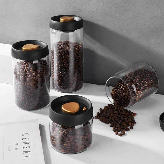 Vacuum Sealed Jug Coffee Beans Airtight CanisterKitchen UtensilsTorqelo.com