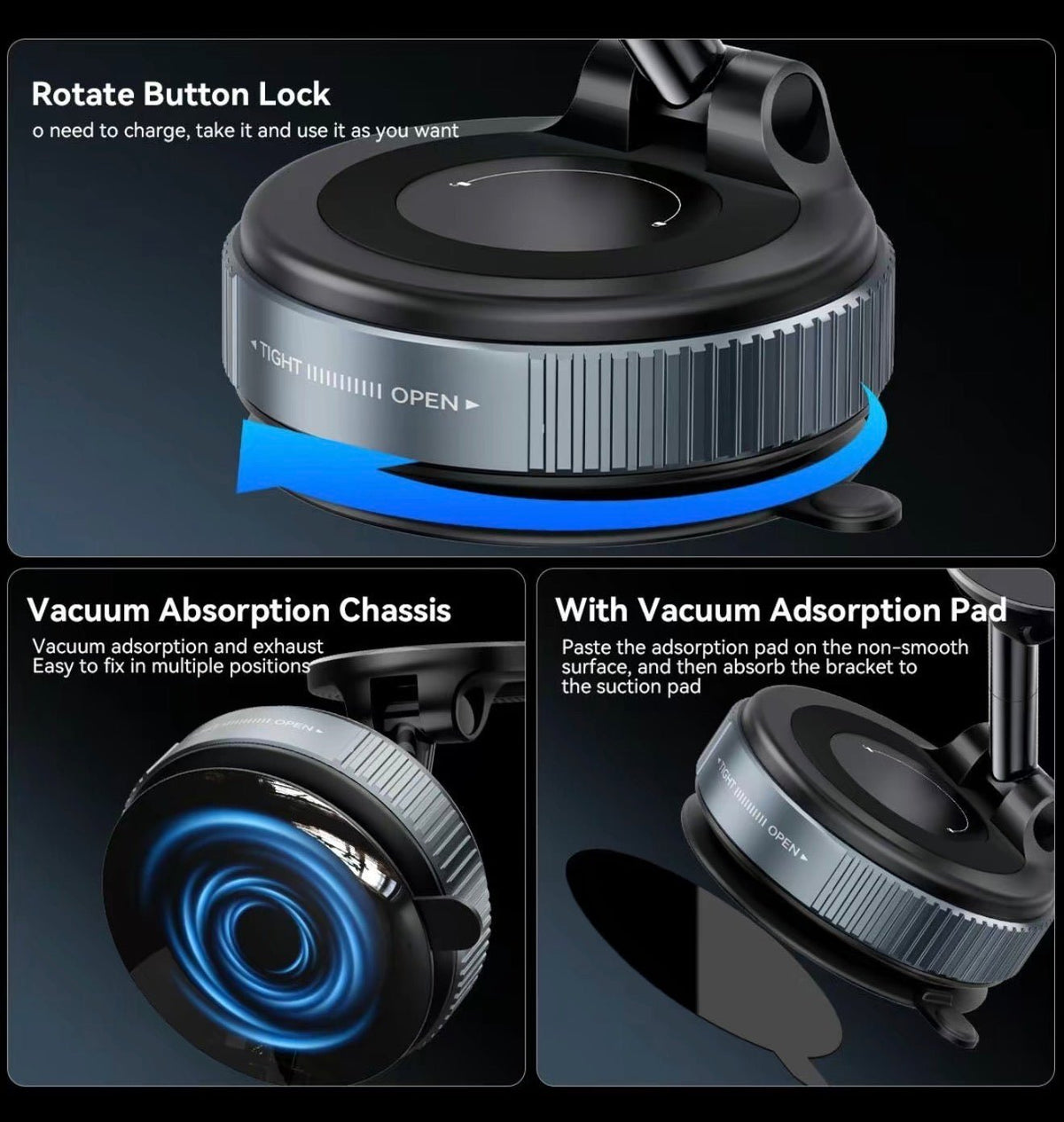 VacuumGrip MountTorqelo.com