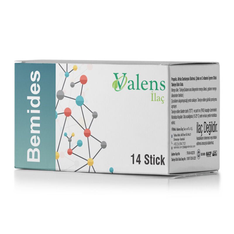 Valens Bemides Propolis & Vitamin C Supplement 14 SticksSupplementsTorqelo.com
