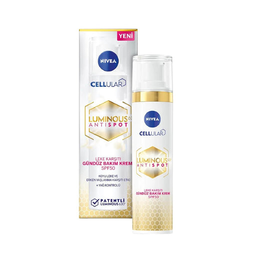 Nivea Luminous630 SPF50 Dark Spot Sunscreen Face Cream 40 ml by Beauty Care Bag