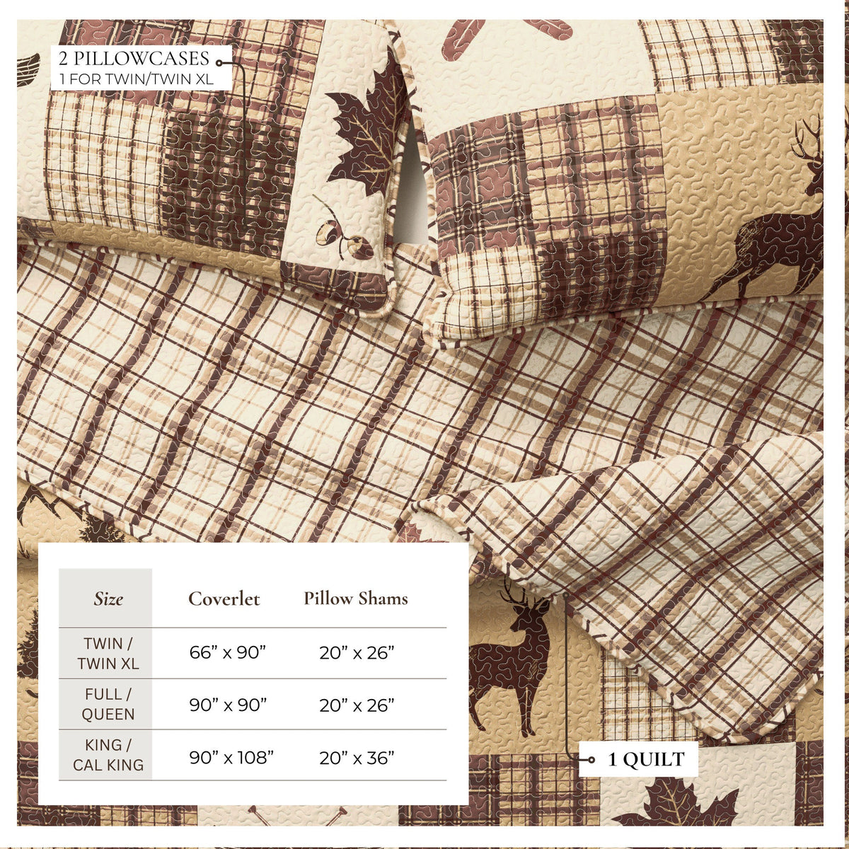 Redwood Lodge Quilt Set by Great Bay Home