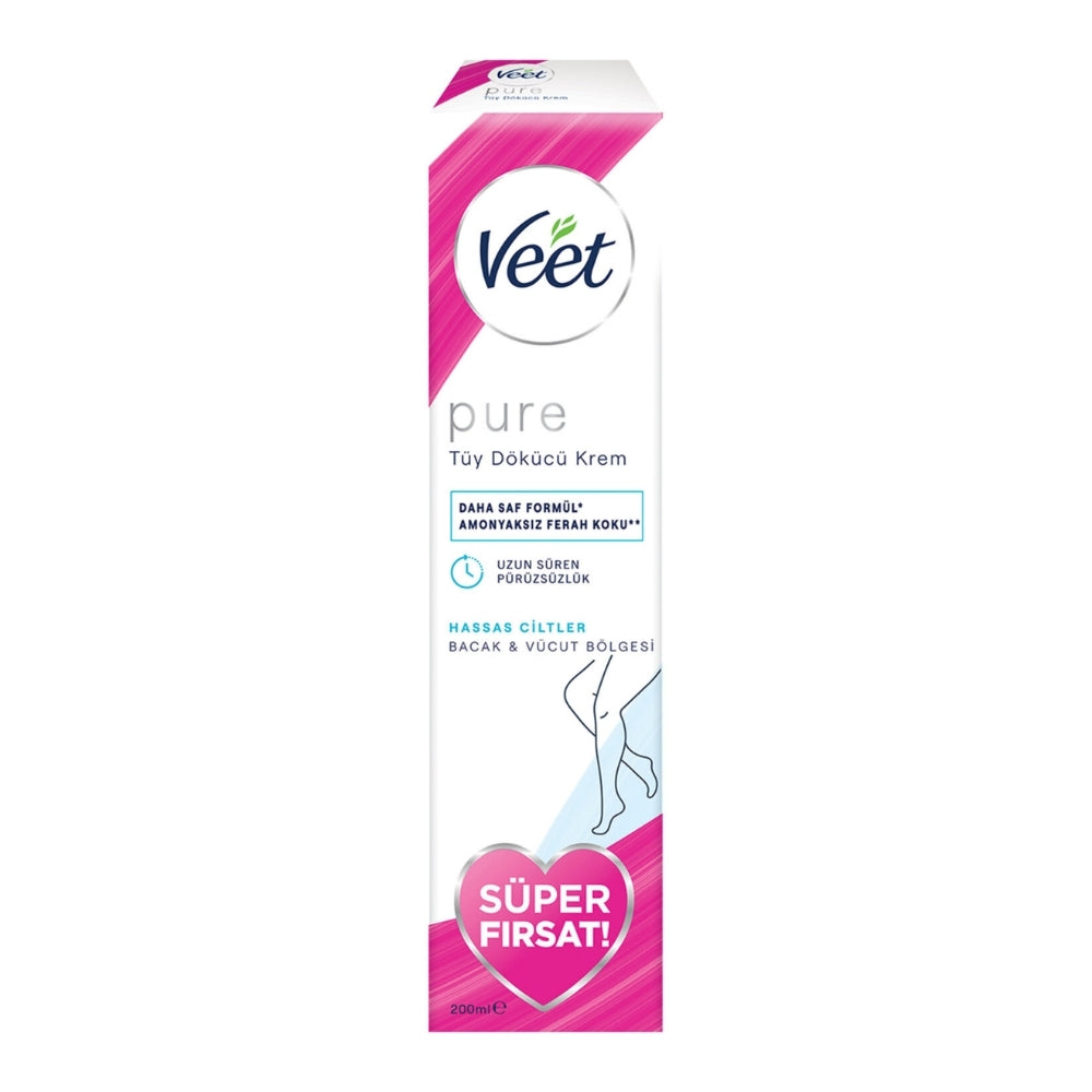 Veet Pure Sensitive Hair Removal Cream for Smooth Skin 200 ml by Beauty Care Bag