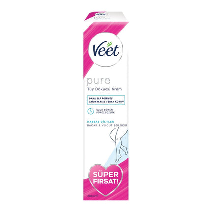 Veet Pure Sensitive Hair Removal Cream for Smooth Skin 200 ml by Beauty Care Bag