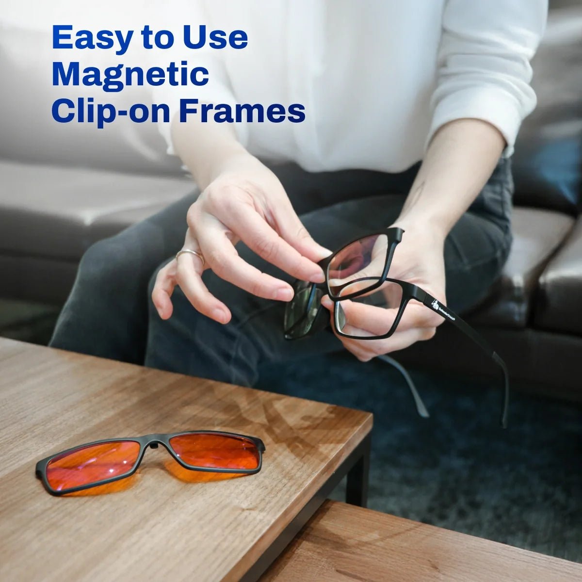 Versa Blue Light Blocking Glasses – with Interchangeable 50% and 99% Blocking LensessimpleTorqelo.com