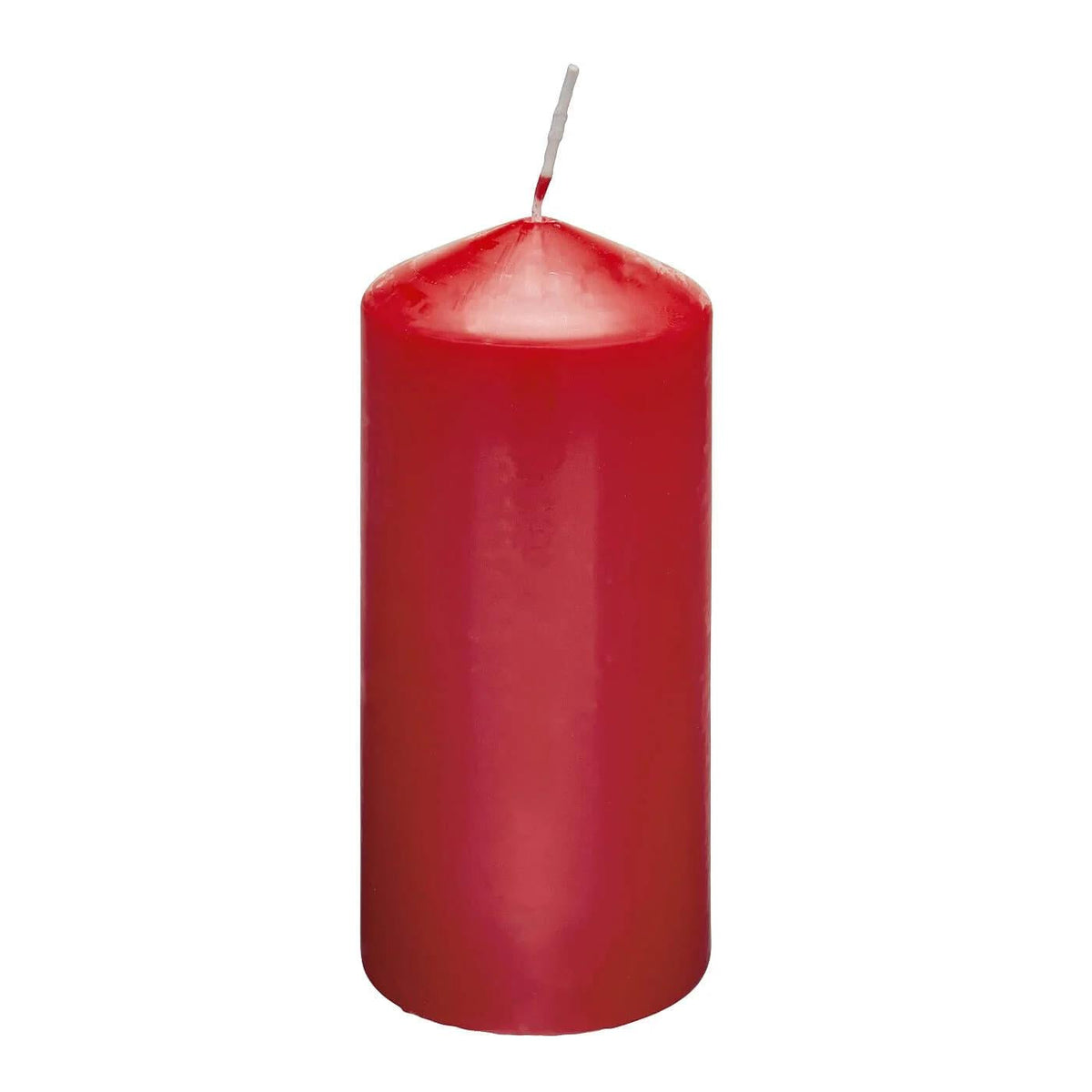 Rubin Licht Red Cylinder Candle for Cozy Home Decor, 150x75 mm by Beauty Care Bag