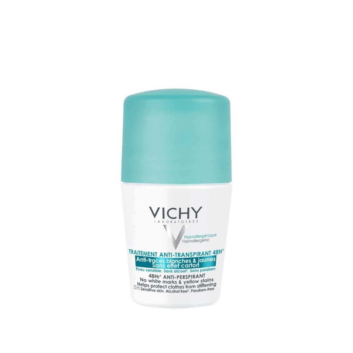 Vichy 48 Hour Anti-Transpirant Roll-On Deodorant - Long Lasting Sweat and Odor Protection, 1.69 fl ozDeodorantTorqelo.com