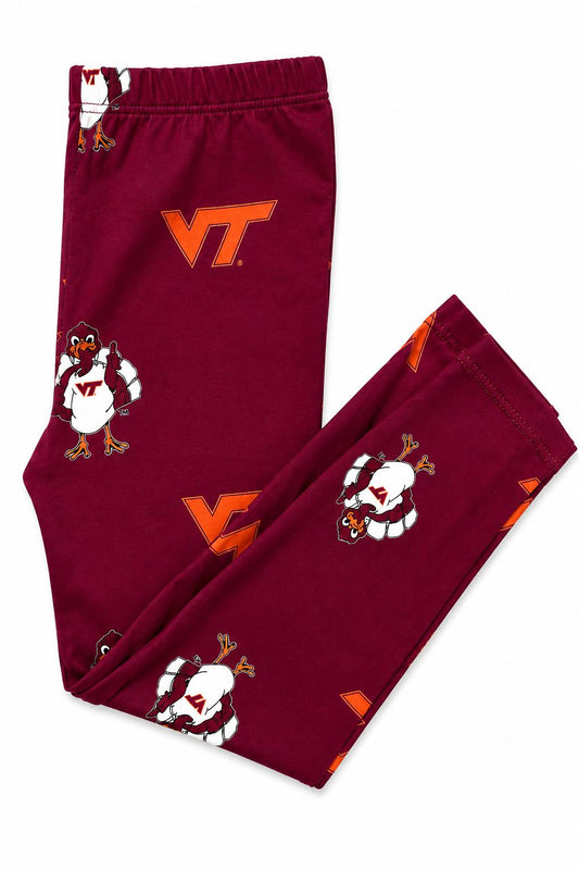 Virginia Tech Maroon Hokie LeggingsLeggingsTorqelo.com