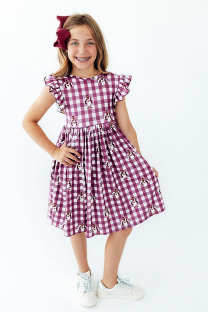 Virginia Tech Plaid Hokie Flutter Twirl DressTwirl Dress - FlutterTorqelo.com