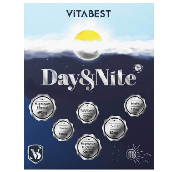 Vitabest Day Nite Daily Support Formula 60 Tablets by Beauty Care Bag