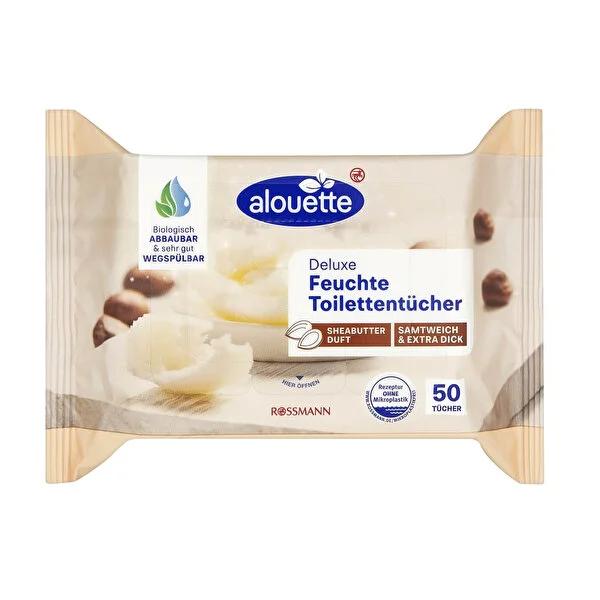 Alouette shea butter wet wipes, 50 count
