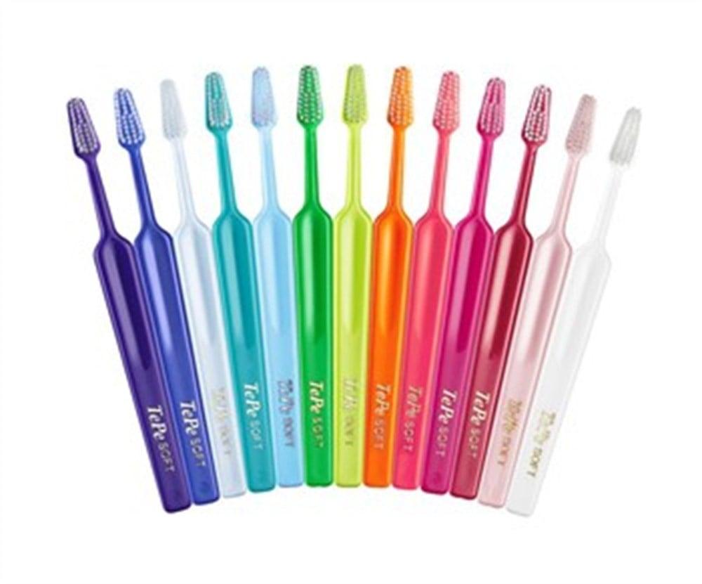 TePe Select Compact Manual Toothbrush for Children and Adults with Gag Reflex - Angled Brush Head for Effective Oral Hygiene by Beauty Care Bag