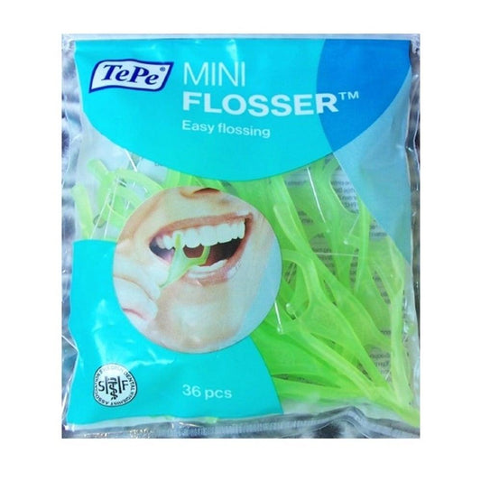 TePe Mini Flosser 36 Count - Easy Interdental Cleaning Solution for Effective Oral Hygiene by Beauty Care Bag