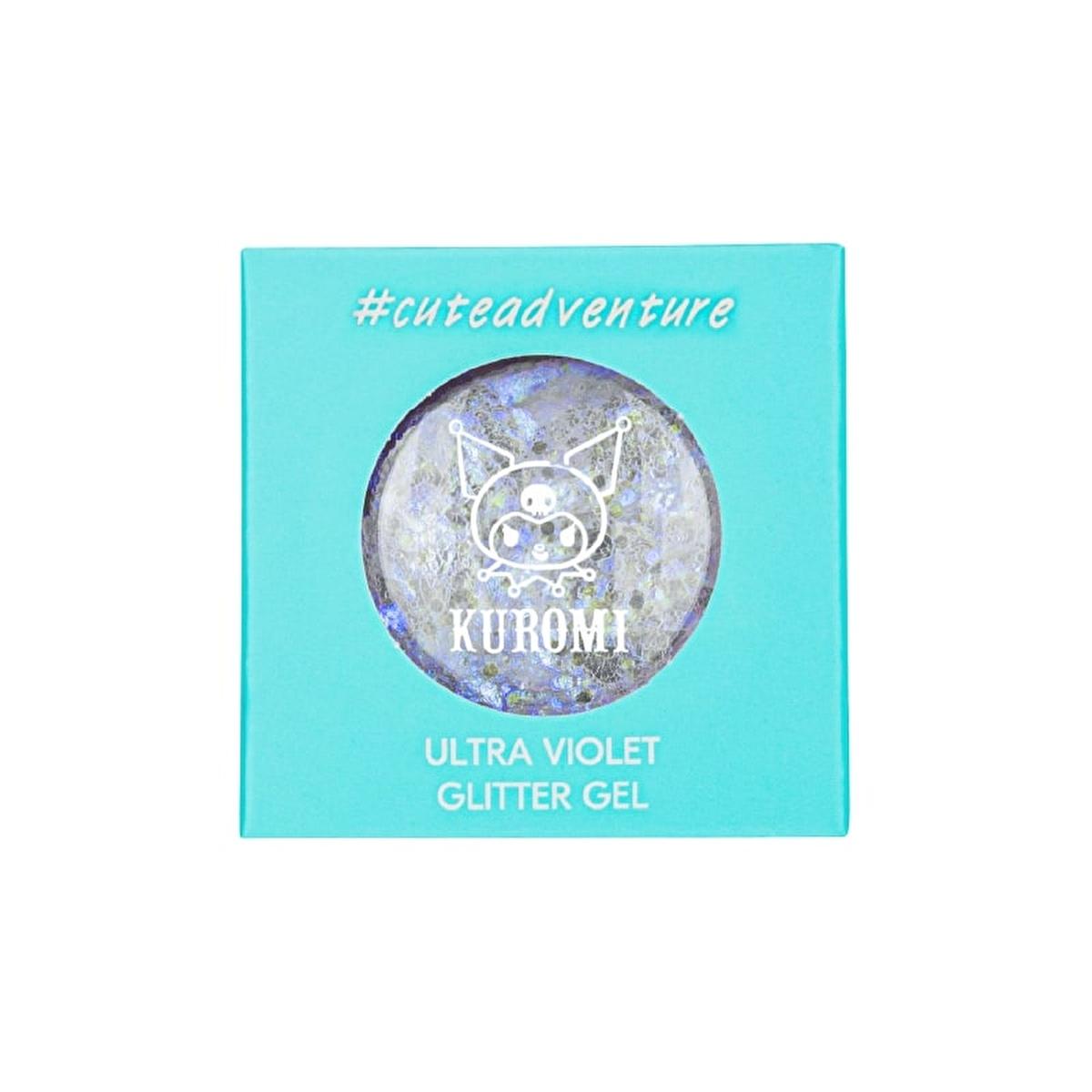 Soda Hello Kitty Ultra Violet Glitter Gel 002 Ufo - Long Lasting Cosmetic Glitter Gel for Social Media Makeup by Beauty Care Bag