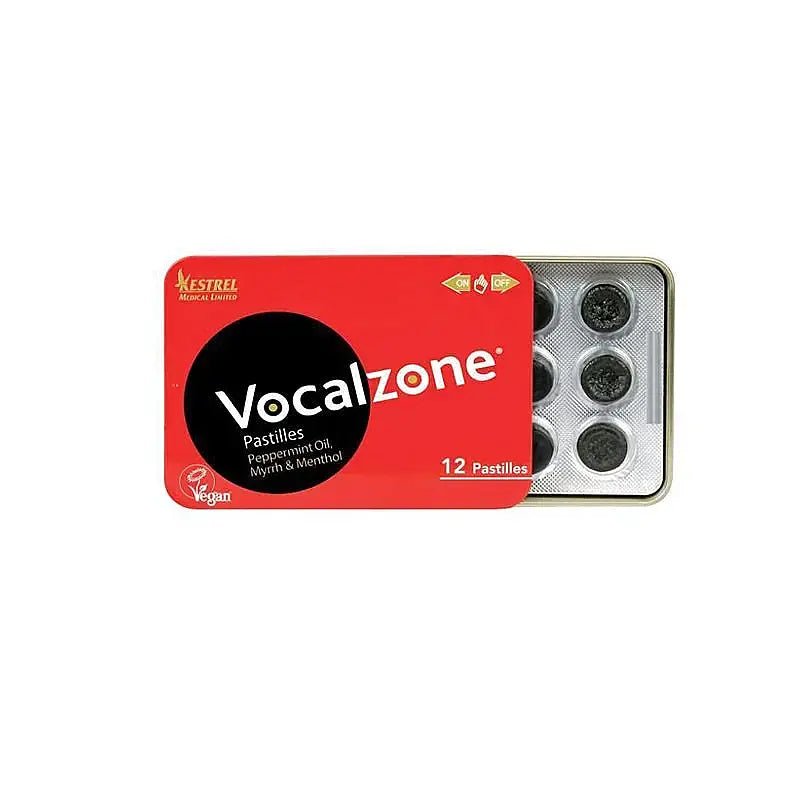 Vocalzone Throat Pastilles for Voice Care 12 CountOral CareTorqelo.com