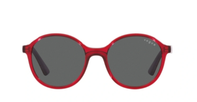 Vogue 2018 306687 Transparent Red Acetate Sunglasses by Beauty Care Bag