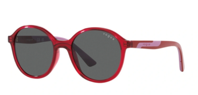 Vogue 2018 306687 Transparent Red Acetate Sunglasses by Beauty Care Bag
