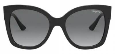 Vogue 5338-S W44/11 Black Square Sunglasses 54mm by Beauty Care Bag