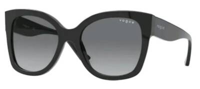 Vogue 5338-S W44/11 Black Square Sunglasses 54mm by Beauty Care Bag