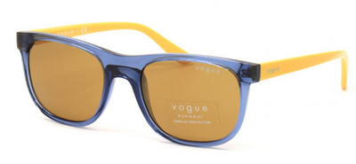 Vogue VJ2008 Blue & Yellow Acetate Sunglasses 47mm by Beauty Care Bag