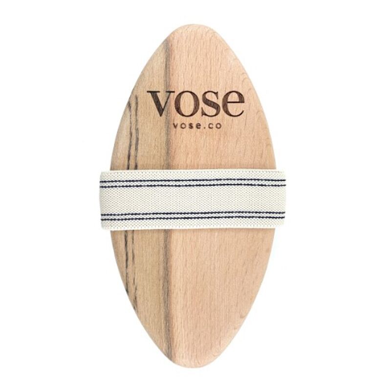 Vose Vanilla Natural Horse Hair Body Brush by Beauty Care Bag