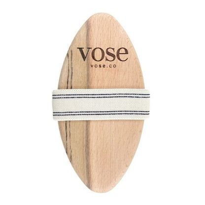 Vose Vanilla Natural Horse Hair Body Brush by Beauty Care Bag