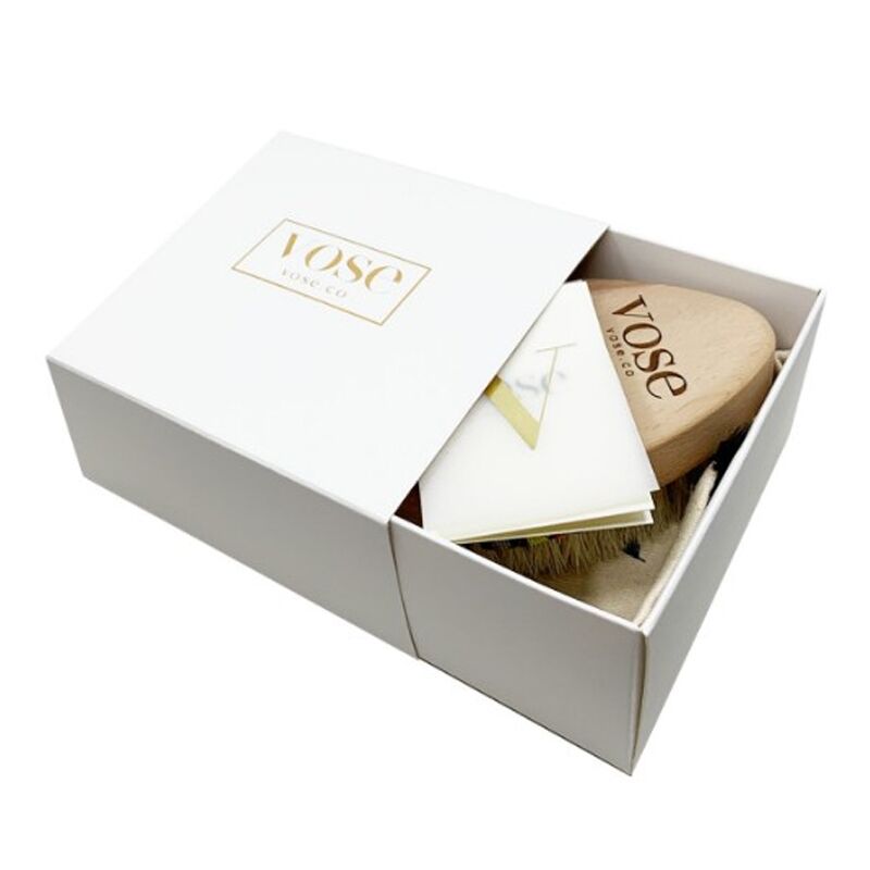 Vose Vanilla Natural Horse Hair Body Brush by Beauty Care Bag